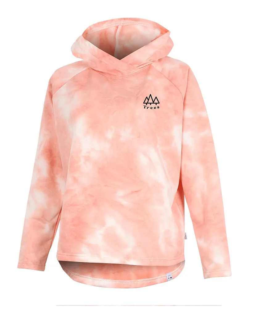 Hoodie Cooldown pour Femme | Tie-Dye/ Pêche