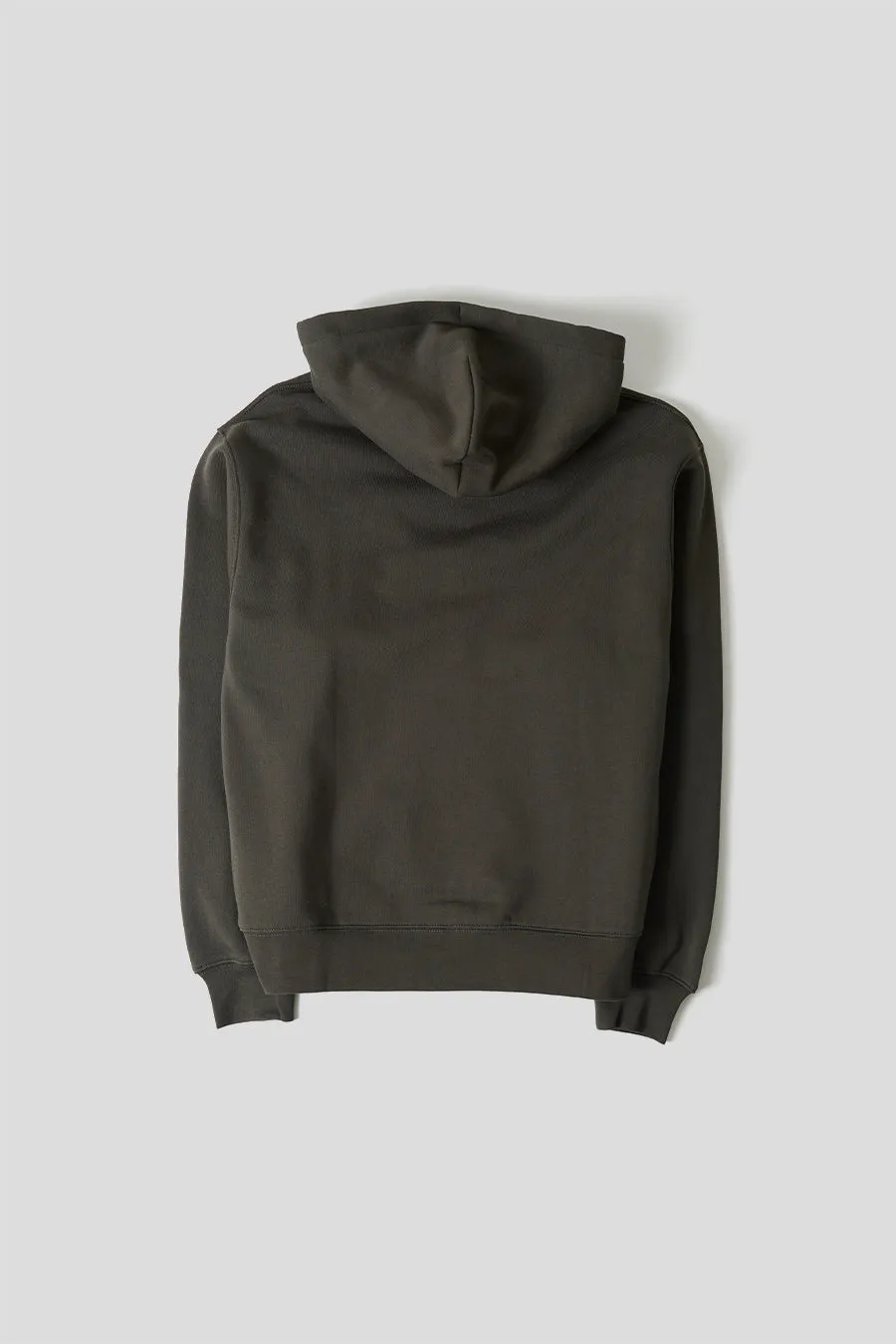 HOODIE CURSIVE SMALL LOGO ZIP NOIR DLAV