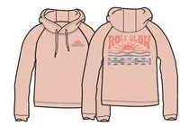 Hoodie en coton recyclé Rolling Slow - Rose Pêche