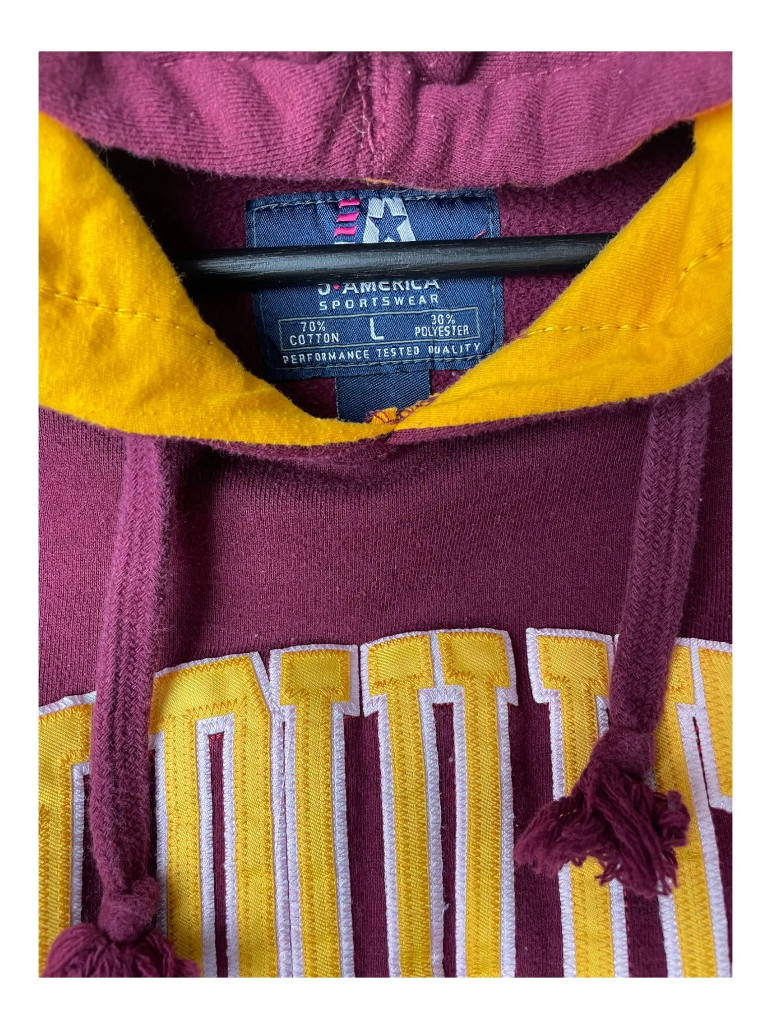 Hoodie UM Duluth burgundy