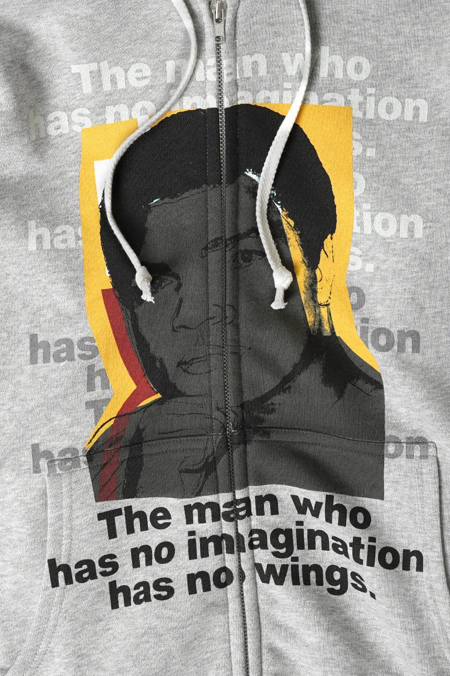 HOODIE ZIP MOHAMMED ALI GRIS CHIN