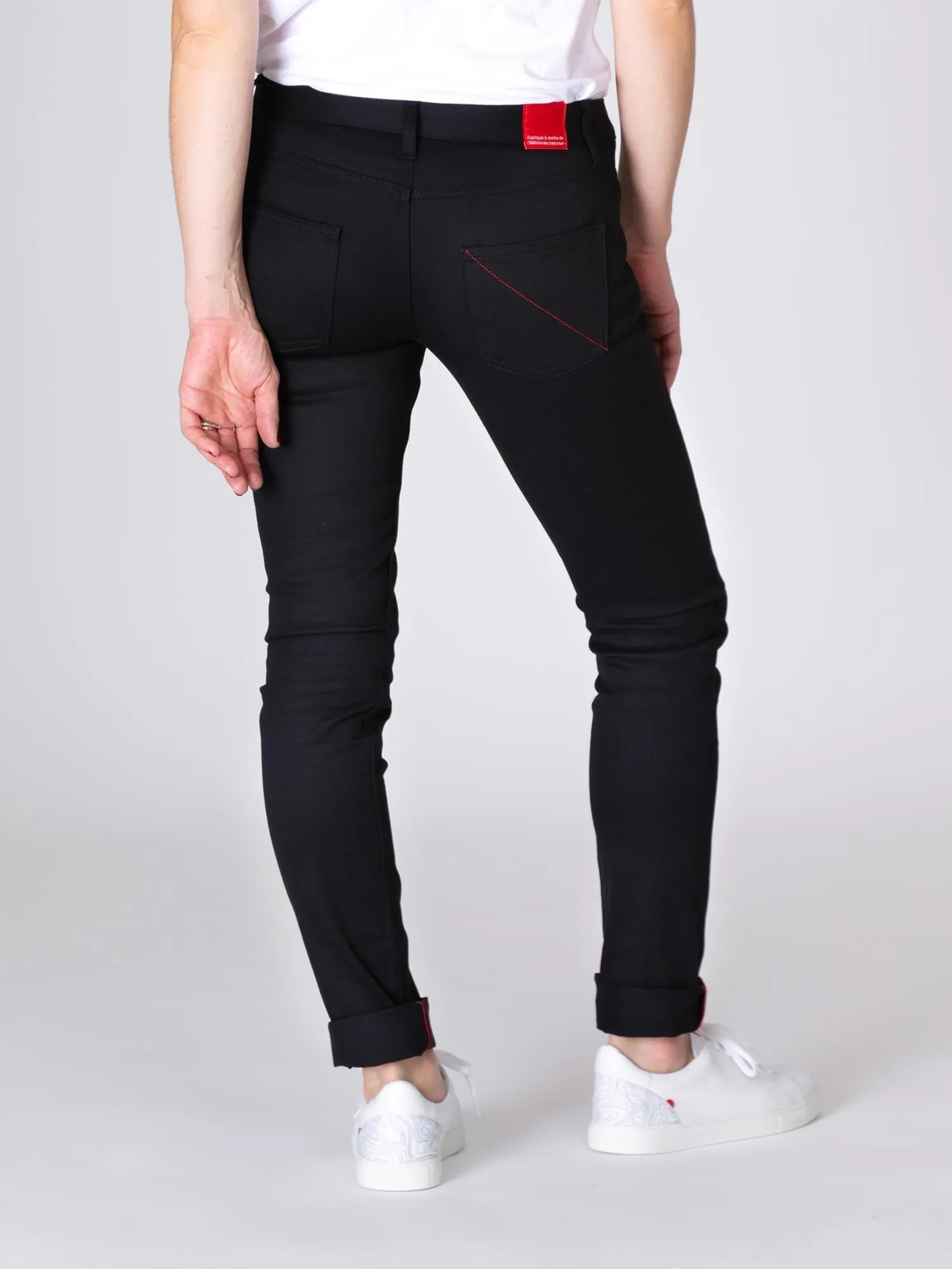 JEANS SLIM 204N FUSELE coton bio filidenim flex uni noir Femme | 1083