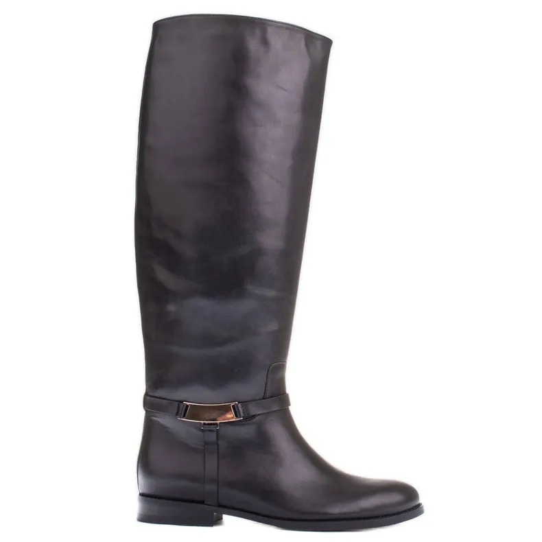 Marco Shoes Bottes classiques avec une tige plus large le noir