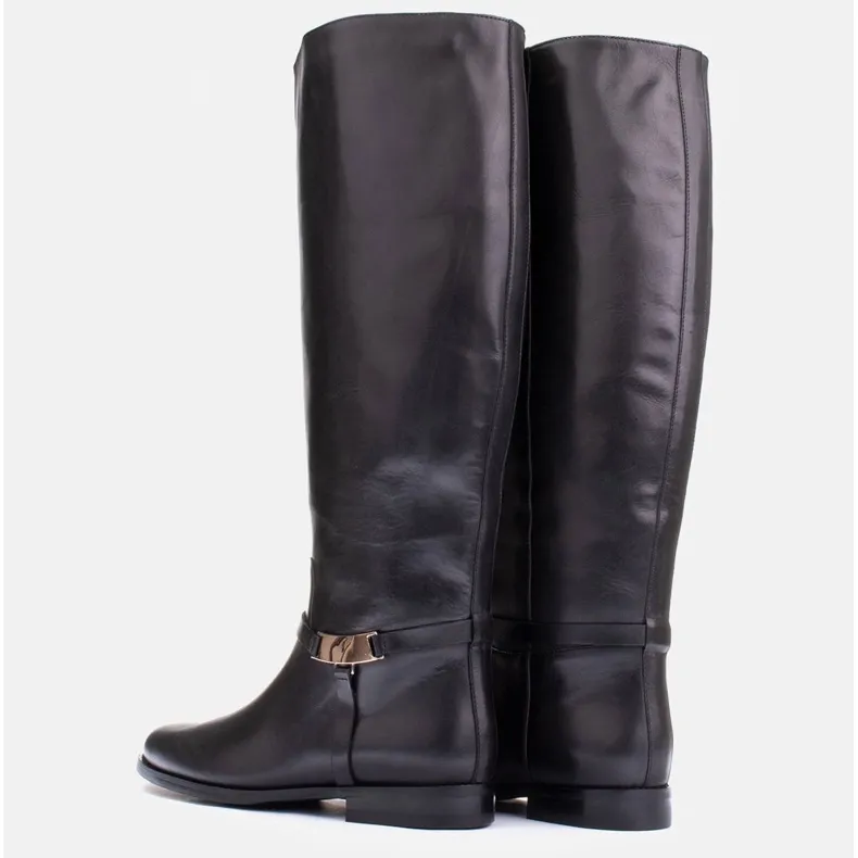 Marco Shoes Bottes classiques avec une tige plus large le noir