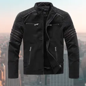 Nico | Veste Motard Zippée pour Homme avec Poches Multiples