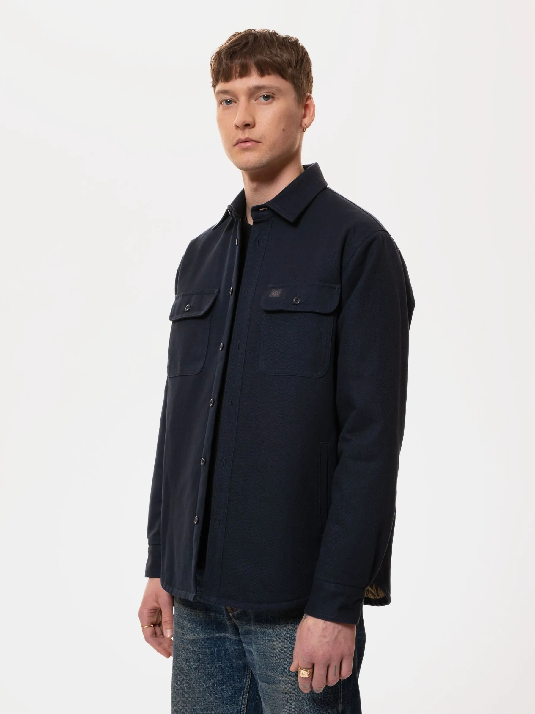 Nudie Jeans - Glenn Padded Shirt Navy