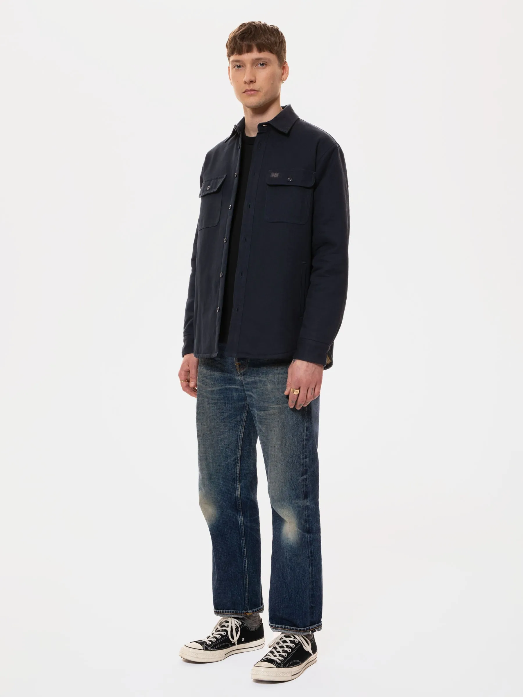 Nudie Jeans - Glenn Padded Shirt Navy