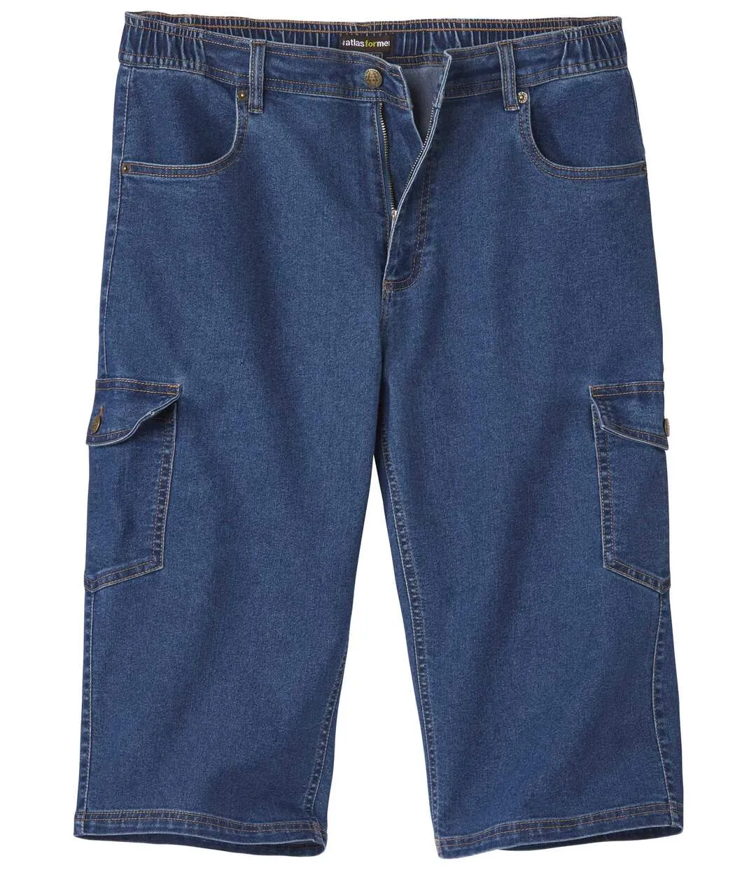 Pantacourt Denim Cargo 