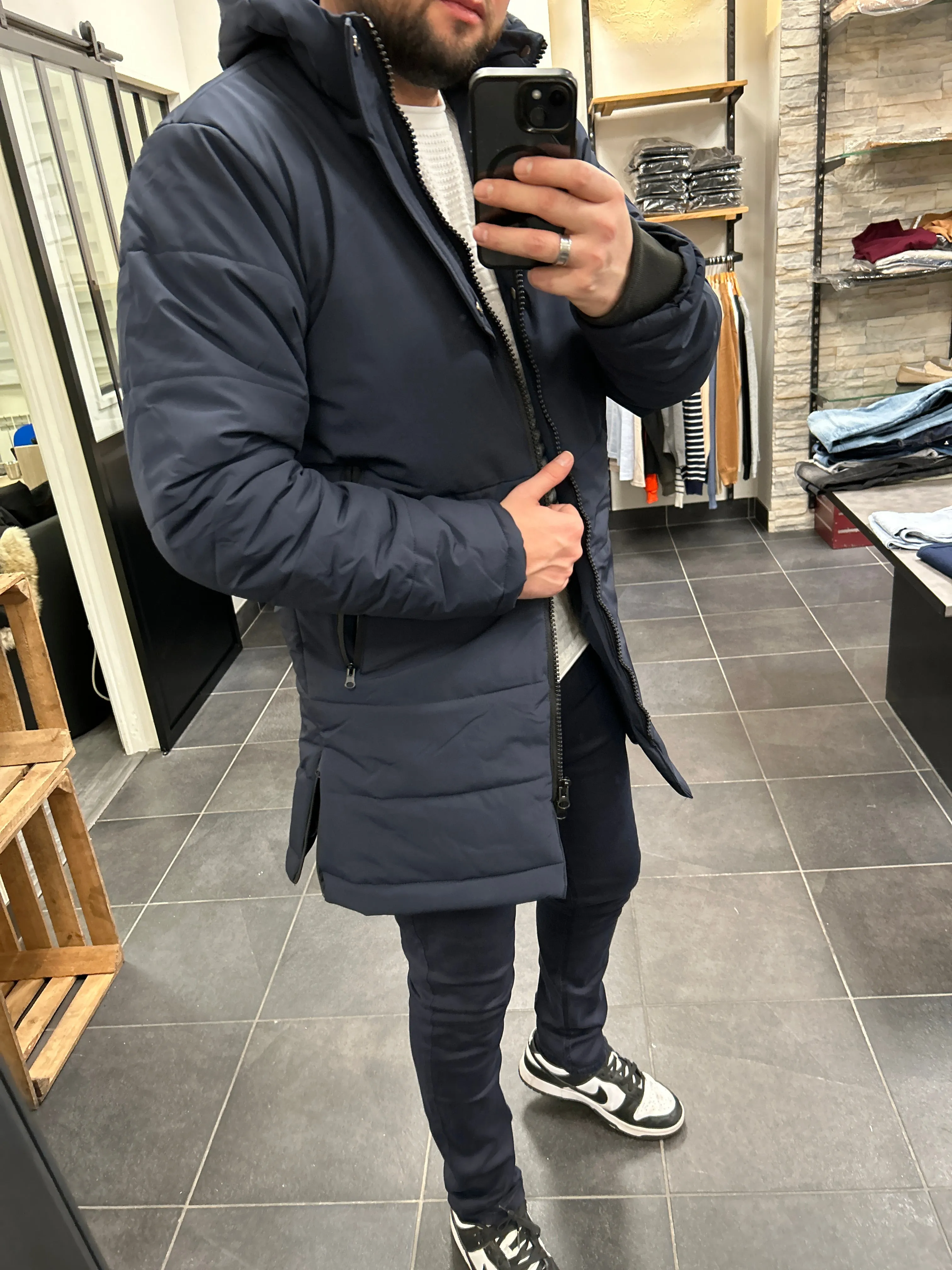 Parka Winter Zip Marine