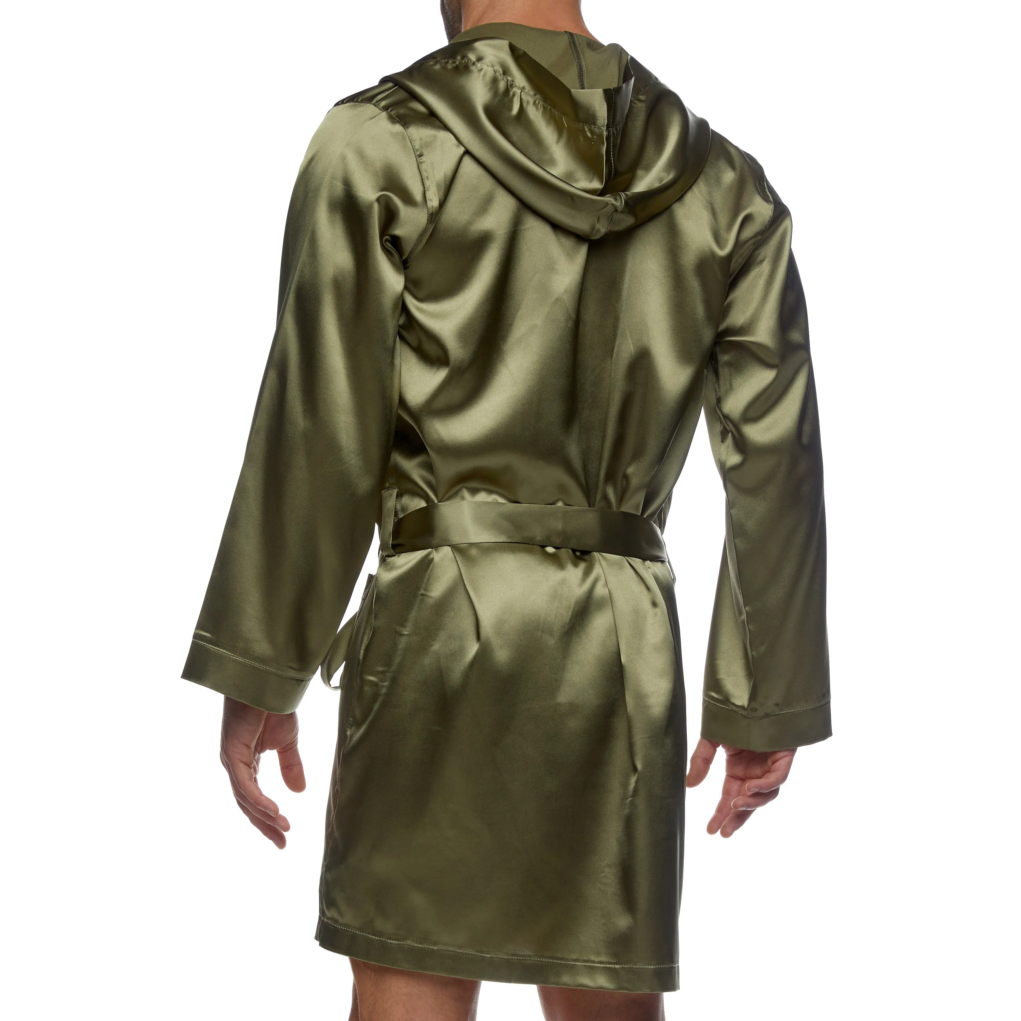 Peignoir Core Satin - kaki - Modus Vivendi : vente peignoirs homme ...