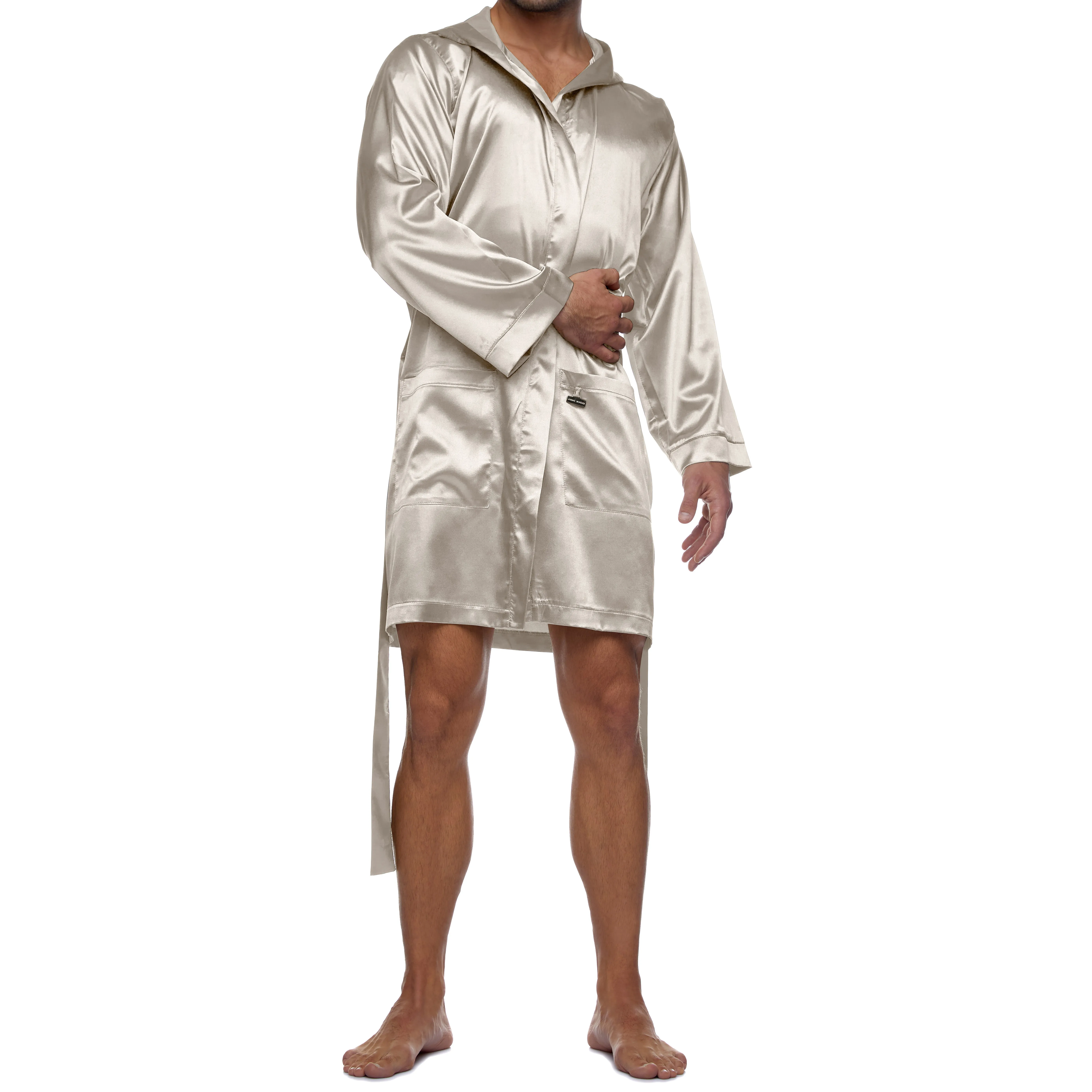 Peignoir Core Satin - sable - Modus Vivendi : vente peignoirs homme...