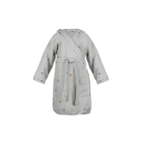 Peignoir en moussline pour enfant 100% coton gris - Kindsgut