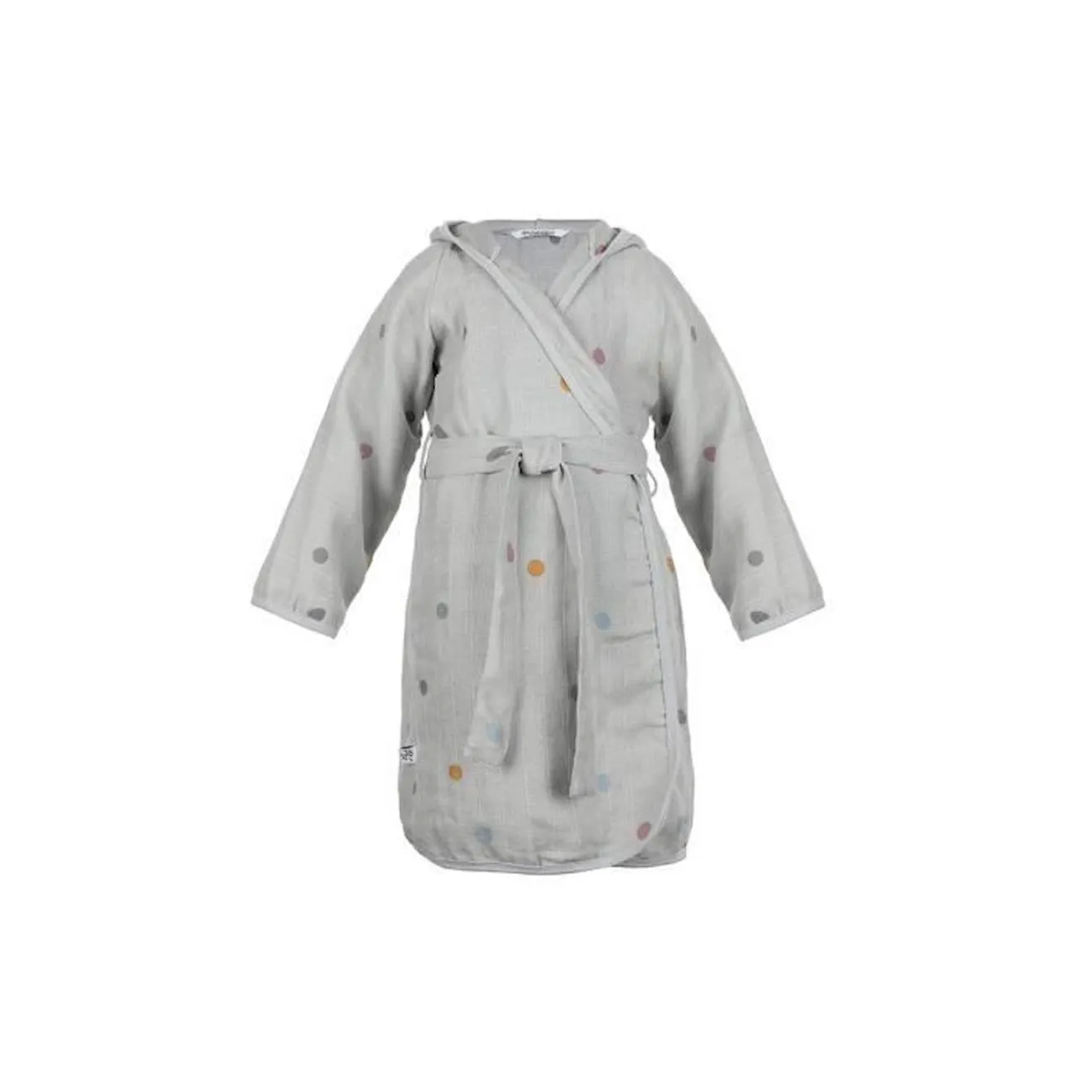 Peignoir en moussline pour enfant 100% coton gris - Kindsgut