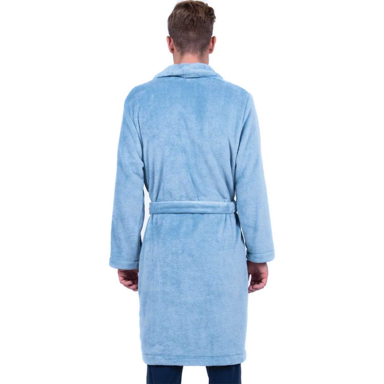 Peignoir polaire homme Héritage Eminence bleu - Eminence : vente pe...