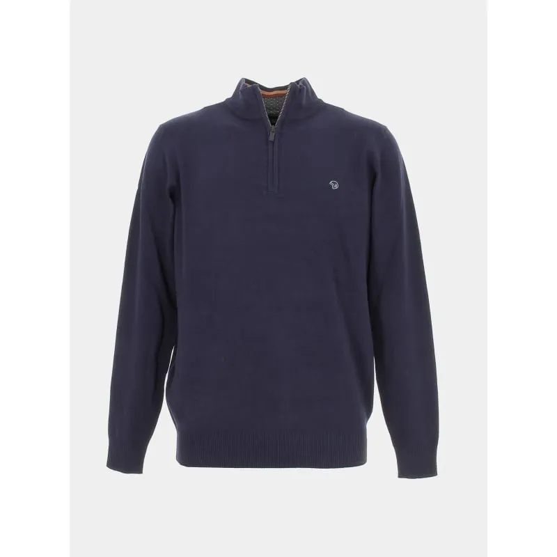 Pull cachemire pima bleu marine homme - Tommy Hilfiger | wimod