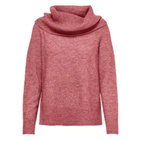 Pull col roule ml onlstay rose 15240628 231210 4107 Femme ONLY à prix 