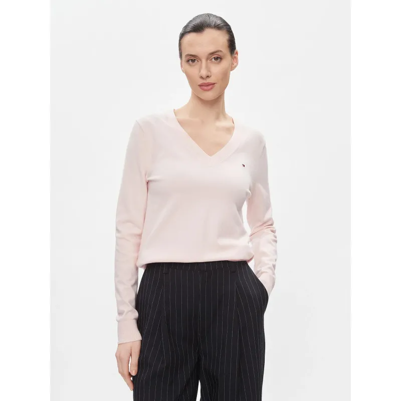 Pull col v rica life vert femme - Only | wimod