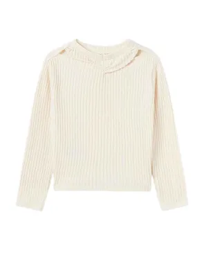 Pull Mayoral Canal Cut Out Beige pour Fille