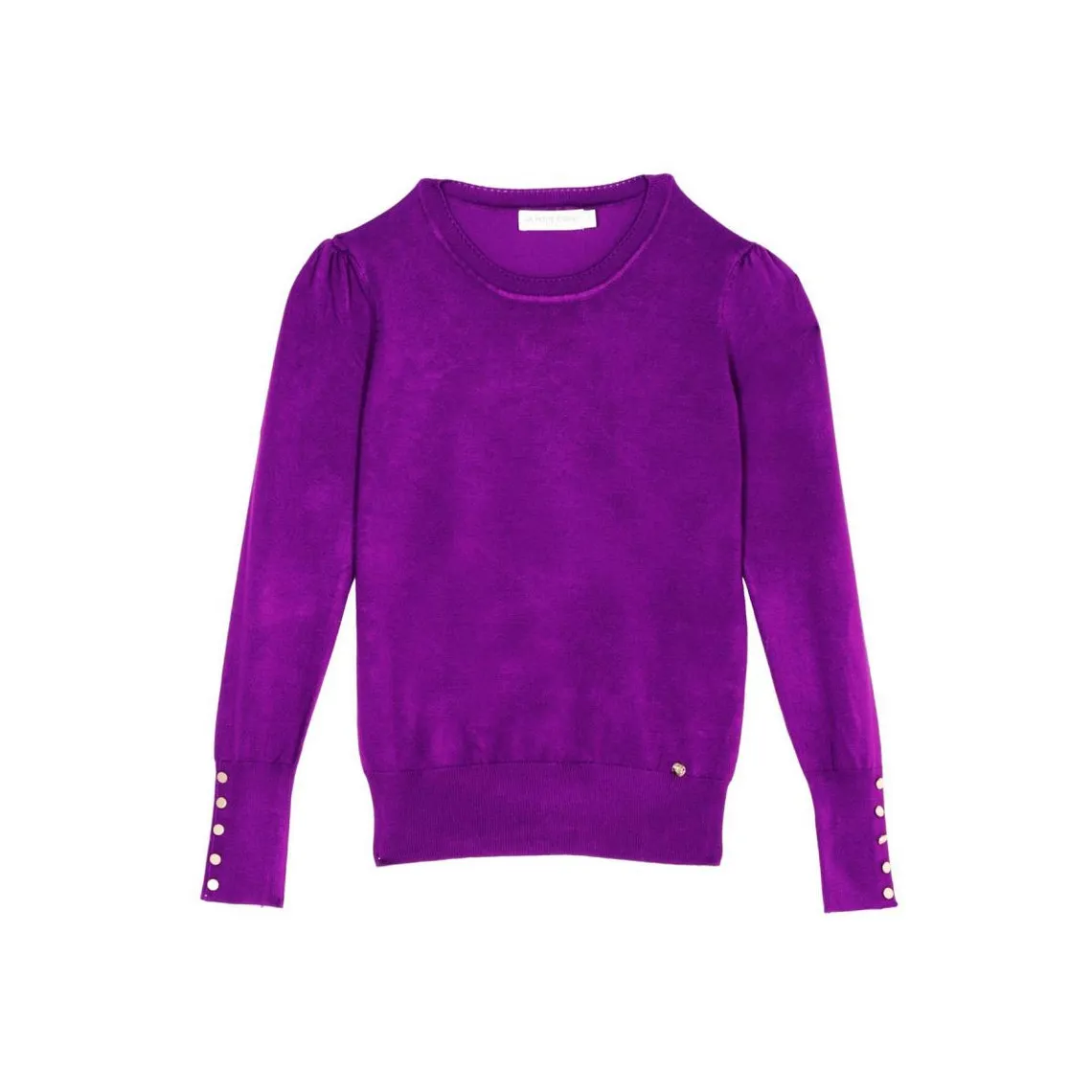 Pull violet manches longues BEATRICE en viscose | 3 Suisses