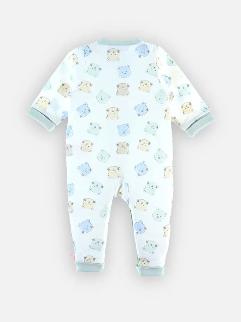 Pyjama combi longue évolutif en coton bio, Noukie's - Bleu