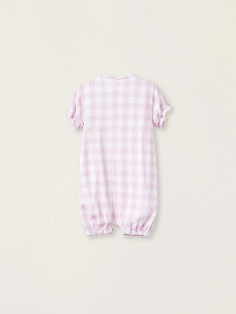 Pyjama-Combinaison pour Bébé Fille manches longues ESSENTIALS LINE - Rose clair