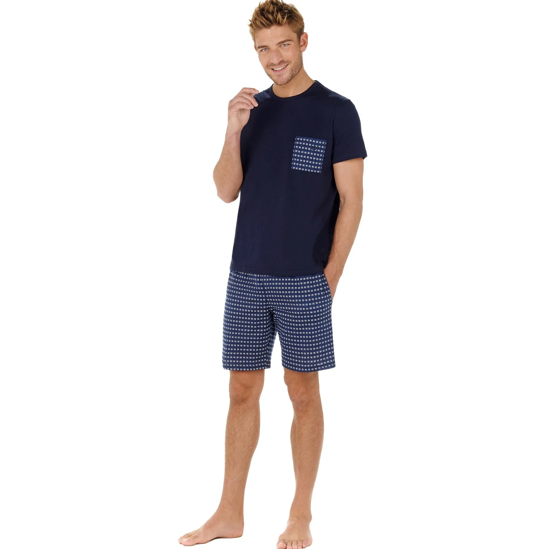 Pyjama Court HOM Larry - HOM : vente pyjamas courts pour homme HOM