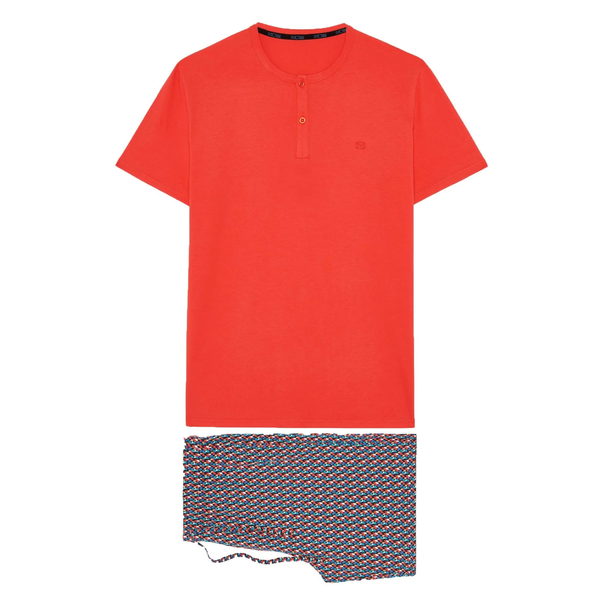 Pyjama court HOM Ricardo - HOM : vente pyjamas et caleçons homme HOM