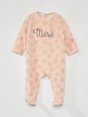 Pyjama en velours 'Disney' - Rose