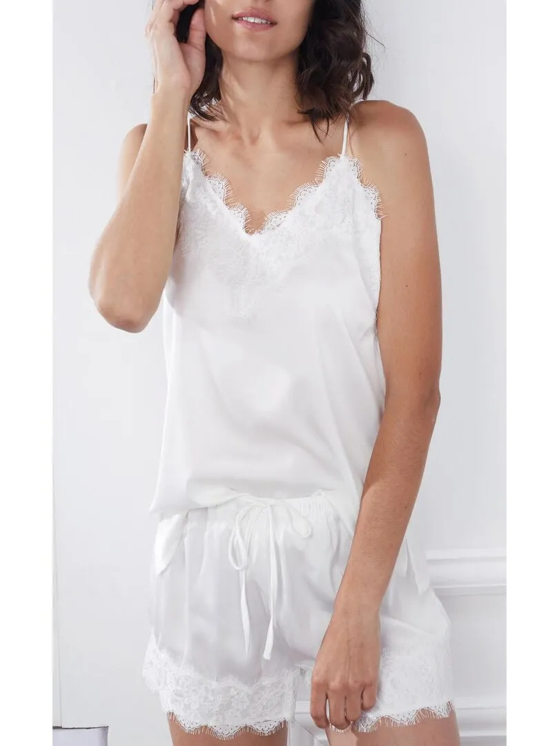 Pyjama Soft Crepe blanc - Blanc