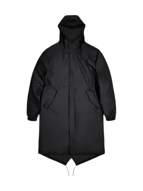 RAINS Veste adulte unisexe Fishtail Parka 18140 BLA Noir