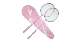 Raquettes de badminton rose ou bleu par 2