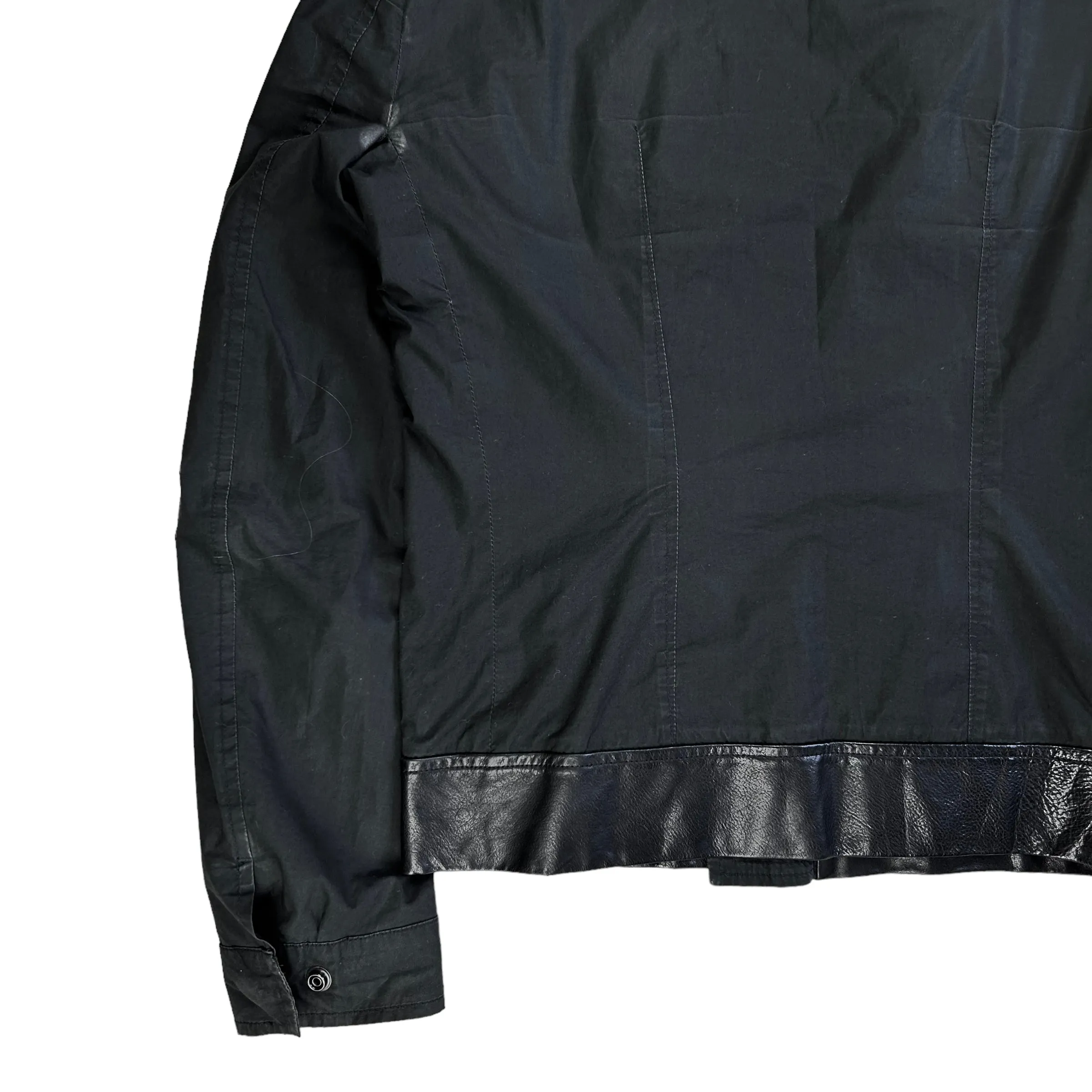 Rick Owens Bi-Color Velcro Panel Bomber Jacket - AW11