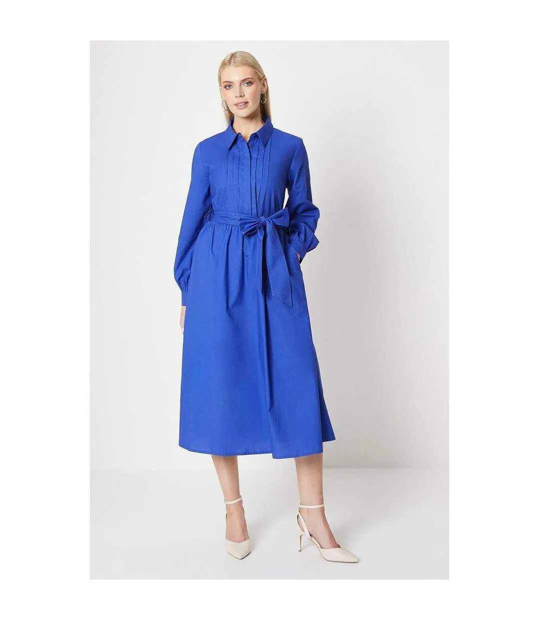 Robe chemisier mi-longue femme bleu Principles