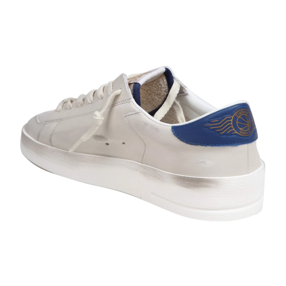 Sneakers Vintage Stardan Cuir Blanc/Bleu/Rouge