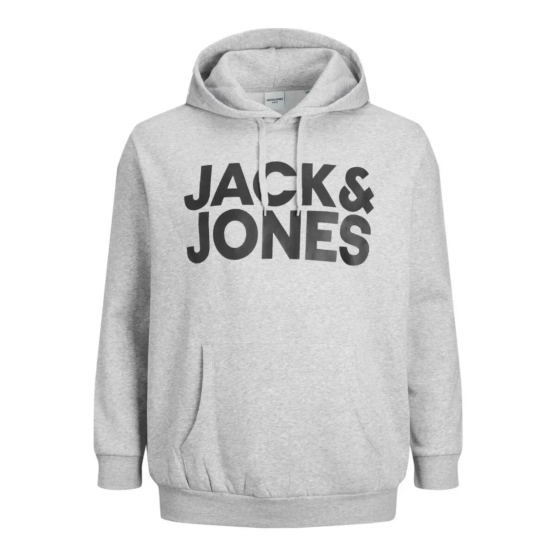 Sweat à capuche Regular Fit Manches longues Gris Clair Tate Jack & Jones - Pull / Gilet / Sweatshirt Homme sur MenCorner