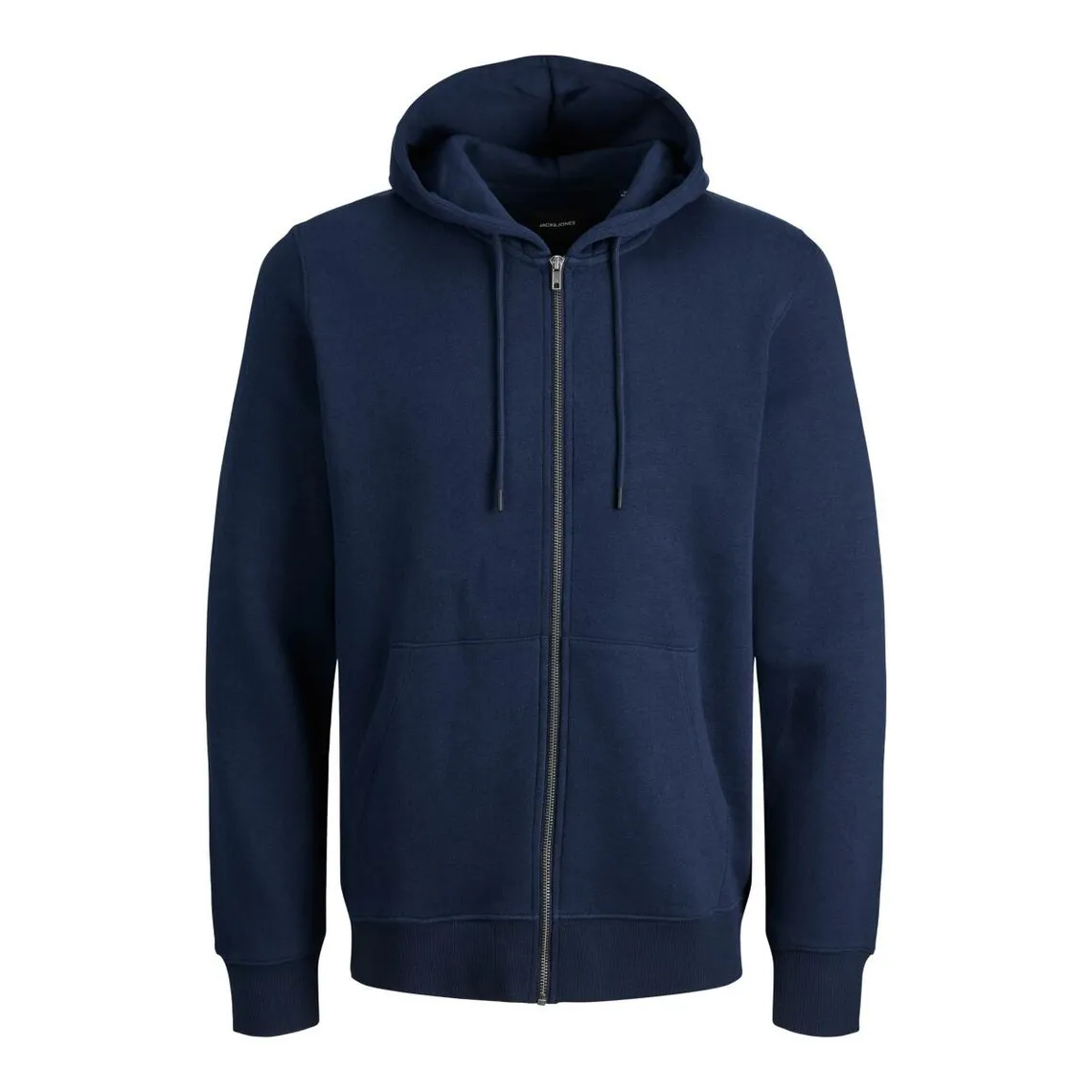 Sweat à capuche zippé Relaxed Fit Manches longues Bleu Marine en coton Jack & Jones - Pull / Gilet / Sweatshirt Ho