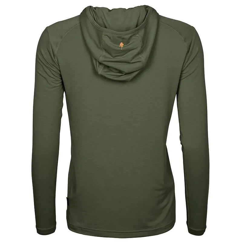 SWEAT FEMME PINEWOOD INSECTSAFE FUNCTION HOODIE W - VERT