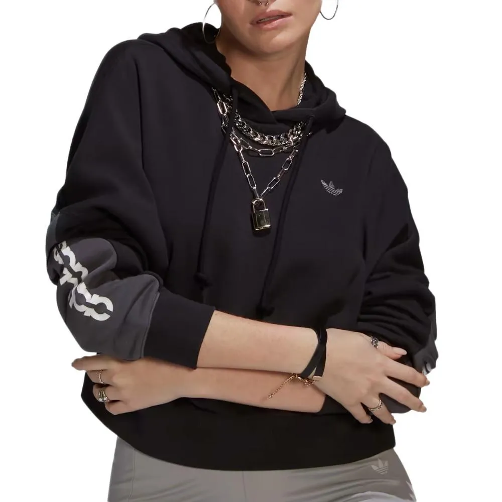 Sweat Noir Femme Adidas Hoodie HF2139