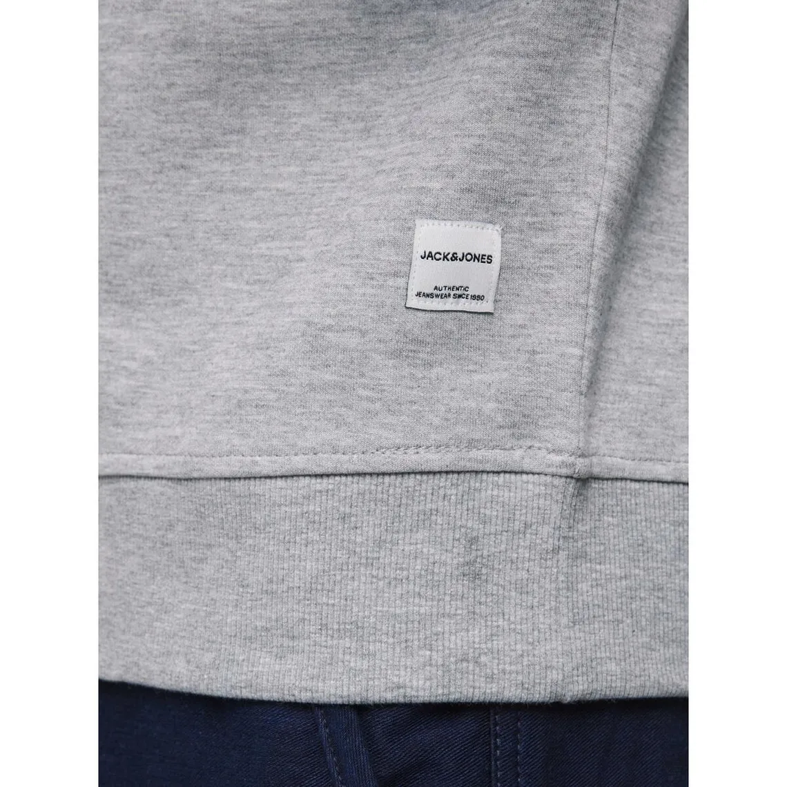 Sweat-shirt Standard Fit Col rond Manches longues Gris Clair Jack & Jones - Pull / Gilet / Sweatshirt Homme sur MenCorner