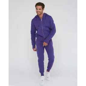 Sweat zippé à capuches classique violet en coton Compagnie de Californie - Pull / Gilet / Sweatshirt Homme sur Men