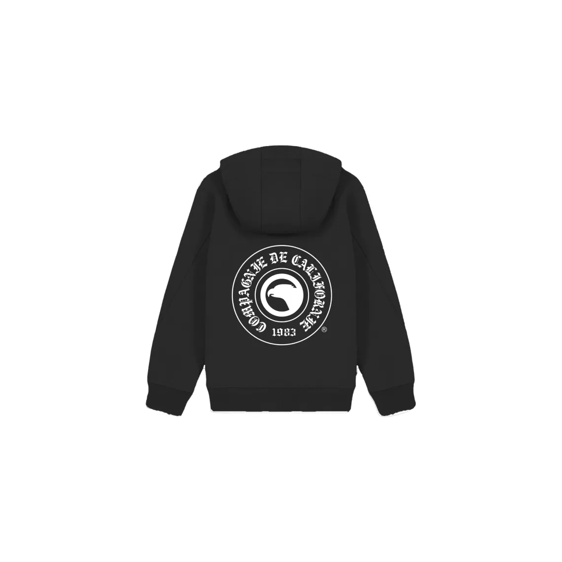 Sweatshirt noir Kids Sweat Zip Capuche Gotea  Compagnie de Californie - Pull / Gilet / Sweatshirt Homme sur MenCorner