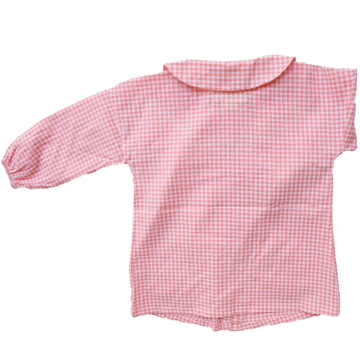 Tablier blouse enfant vichy rose