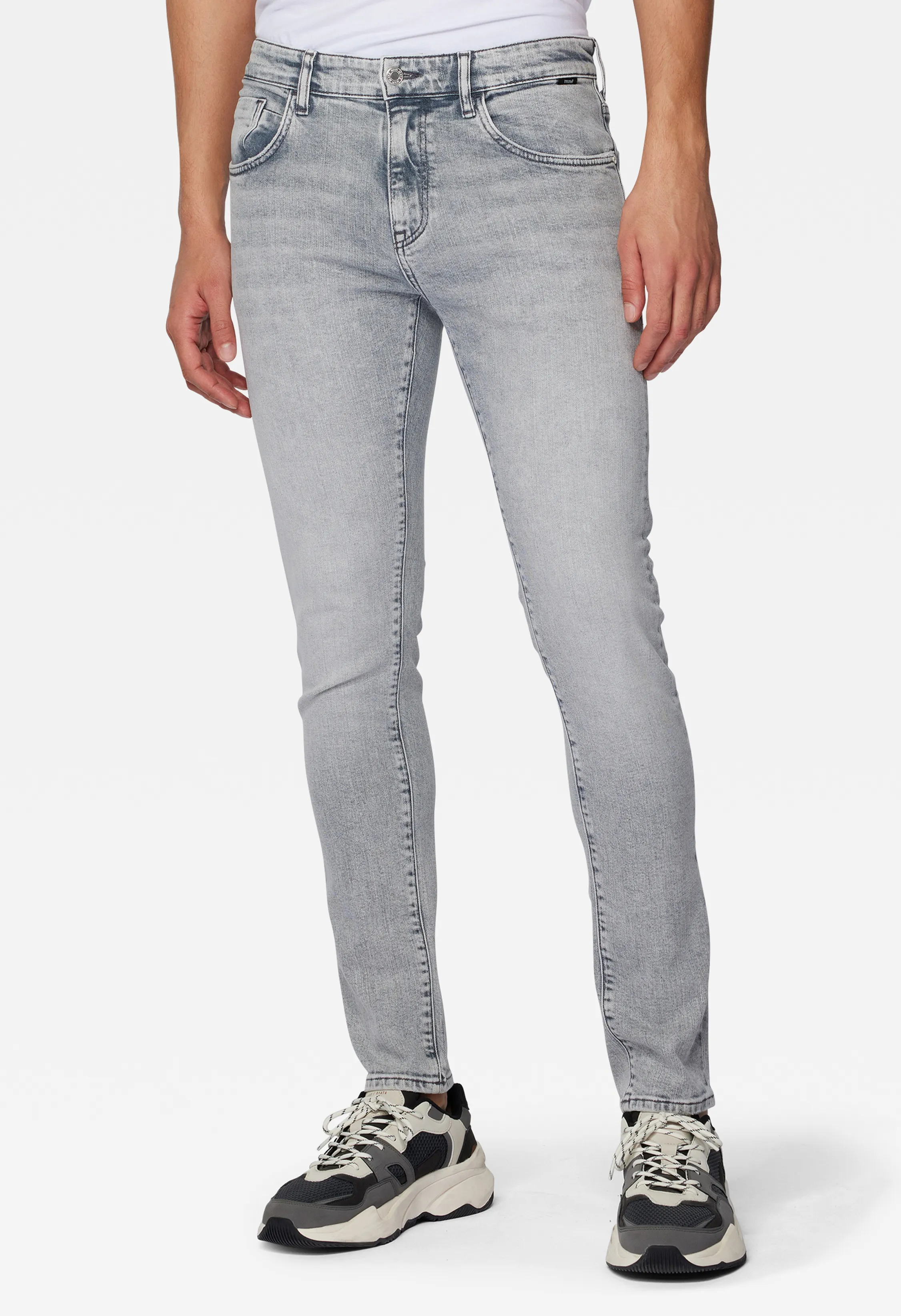 Tall Mavi Jeans James Skinny Fit L36 & L38 pouce, denim gris glacé