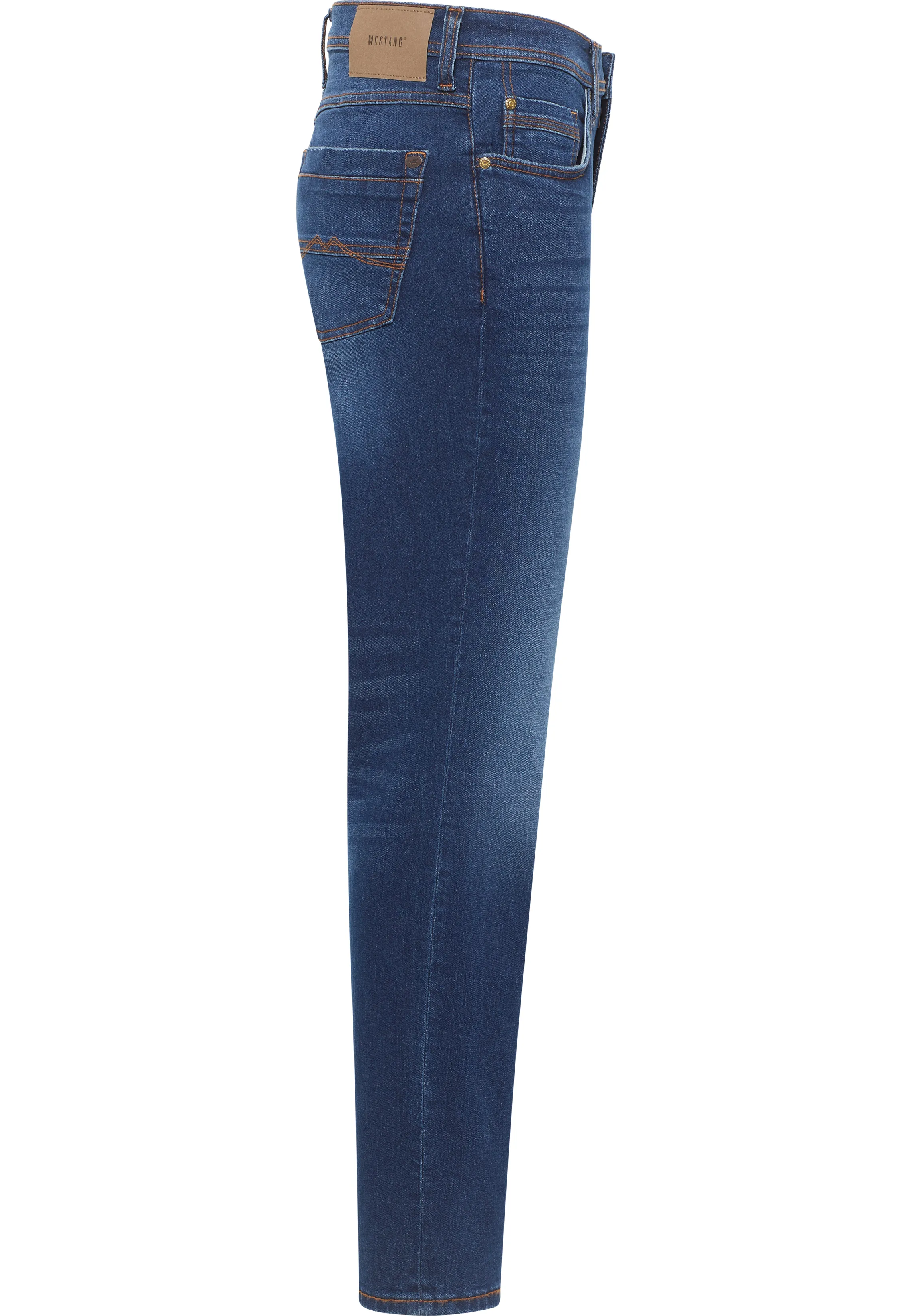 Tall Mustang Jeans Washington Straight L36 & L38 pouce, bleu moyen