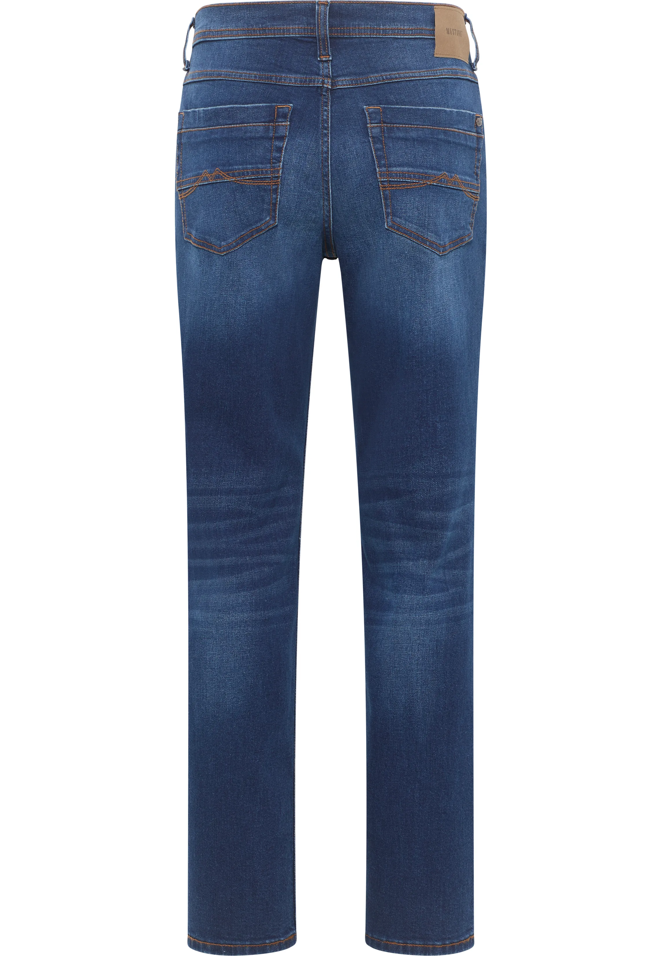 Tall Mustang Jeans Washington Straight L36 & L38 pouce, bleu moyen