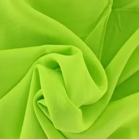 Tissu viscose chemisier vert anis