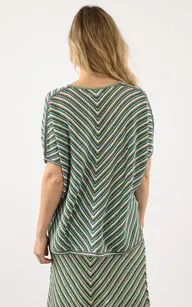 Top oversize Lira crochet vert Notshy - La Canadienne - Hauts / Chemises Textile Vert