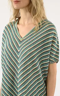 Top oversize Lira crochet vert Notshy - La Canadienne - Hauts / Chemises Textile Vert