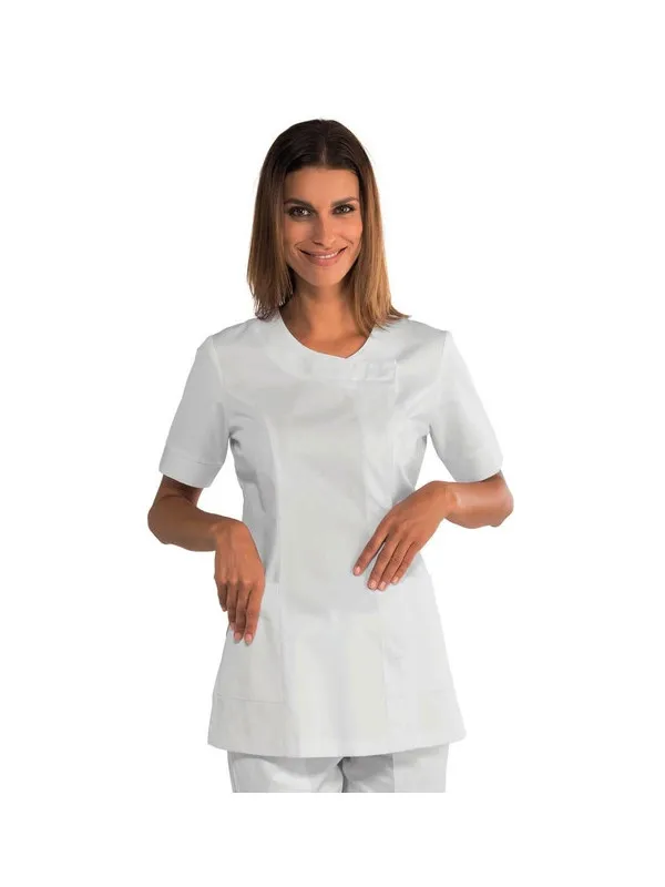 Tunique blanche professionnelle  65% Polyester 35% Coton