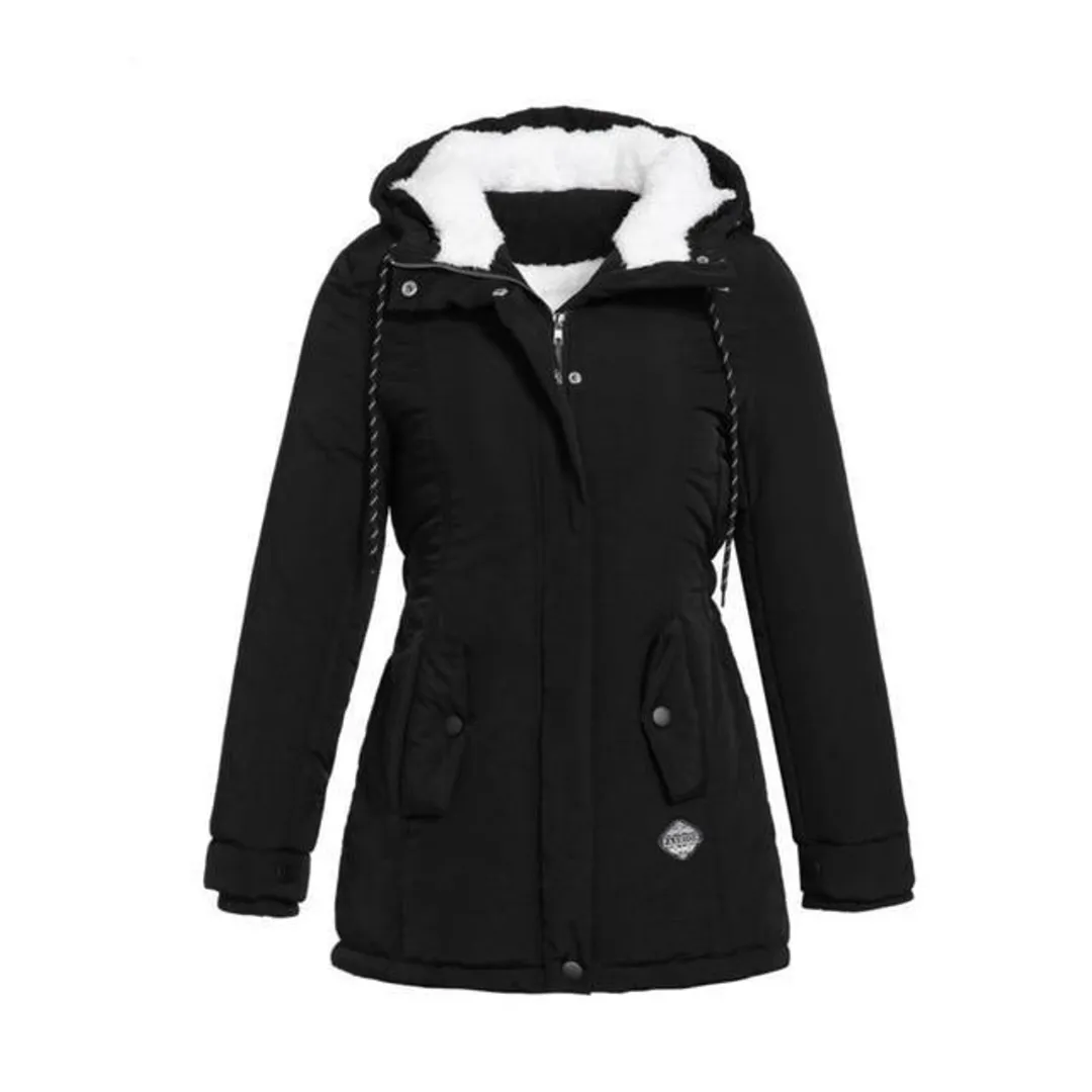 Uneza | Veste Parka Courte D'hiver Pour Femme | Capuche